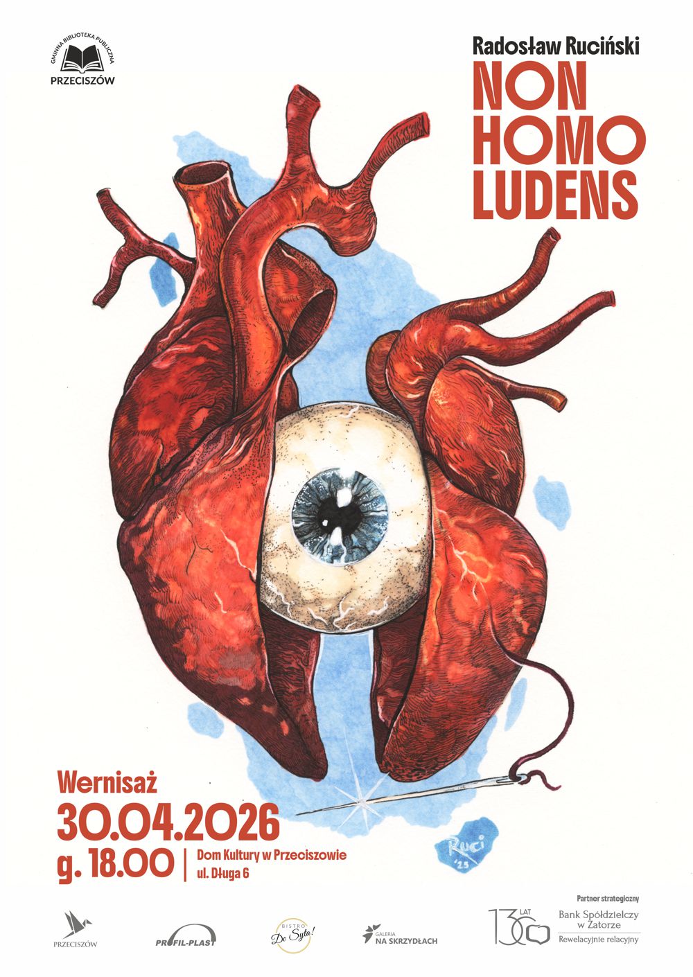 WERNISAŻ RADOSŁAWA RUCIŃSKIEGO „NON HOMO LUDENS” W DOMU KULTURY W PRZECISZOWIE