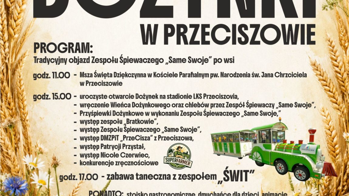 DOŻYNKI W PRZECISZOWIE – 30.08.2026