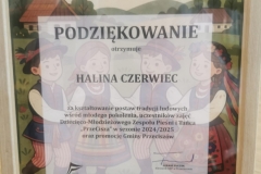 Podziękowania dla instruktorów