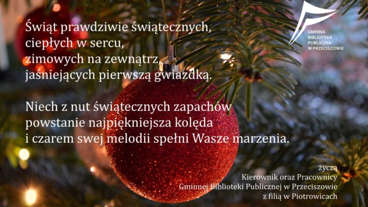 ŻYCZENIA ŚWIĄTECZNE!