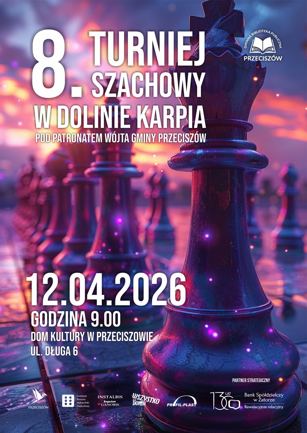 TURNIEJ SZACHOWY W DOLINIE KARPIA – RUSZYŁY ZAPISY!