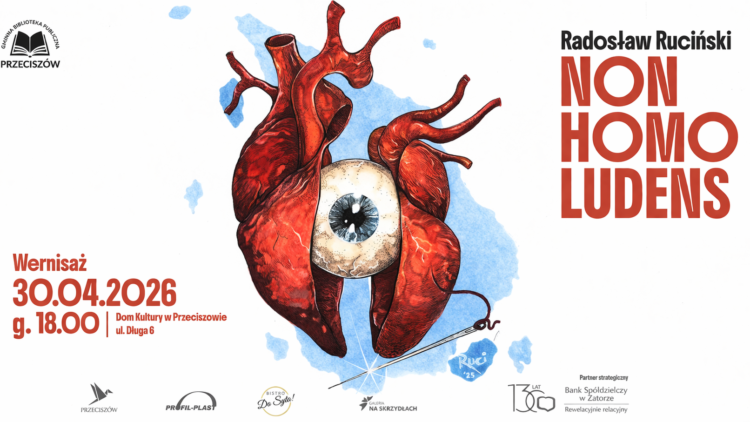 WERNISAŻ RADOSŁAWA RUCIŃSKIEGO „NON HOMO LUDENS” W DOMU KULTURY W PRZECISZOWIE