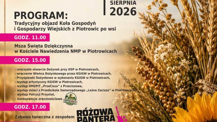 DOŻYNKI W PIOTROWICACH – 23.08.2026