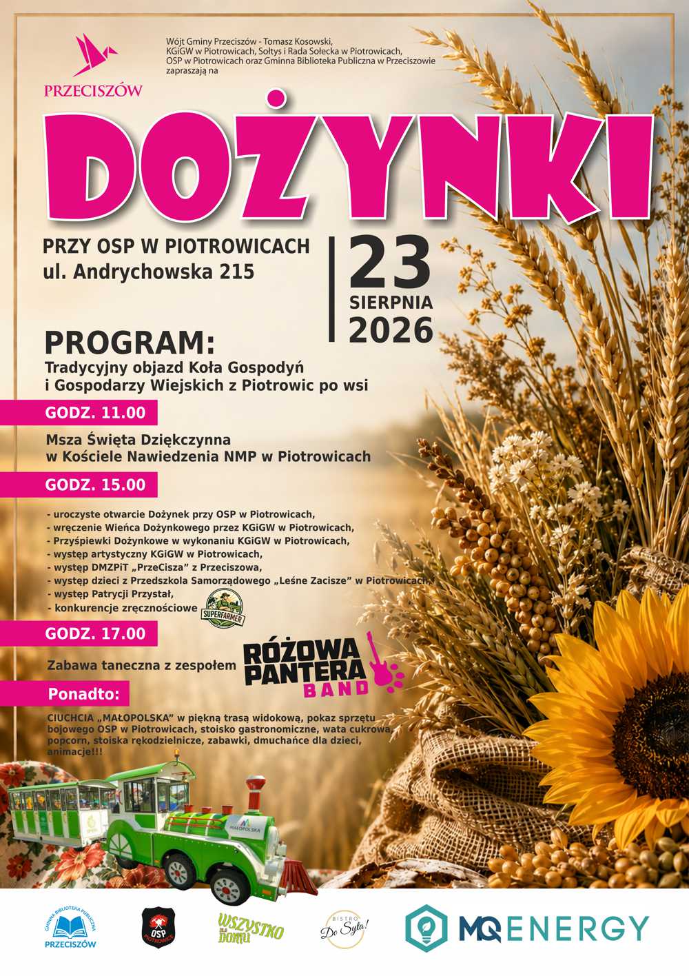 DOŻYNKI W PIOTROWICACH – 23.08.2026